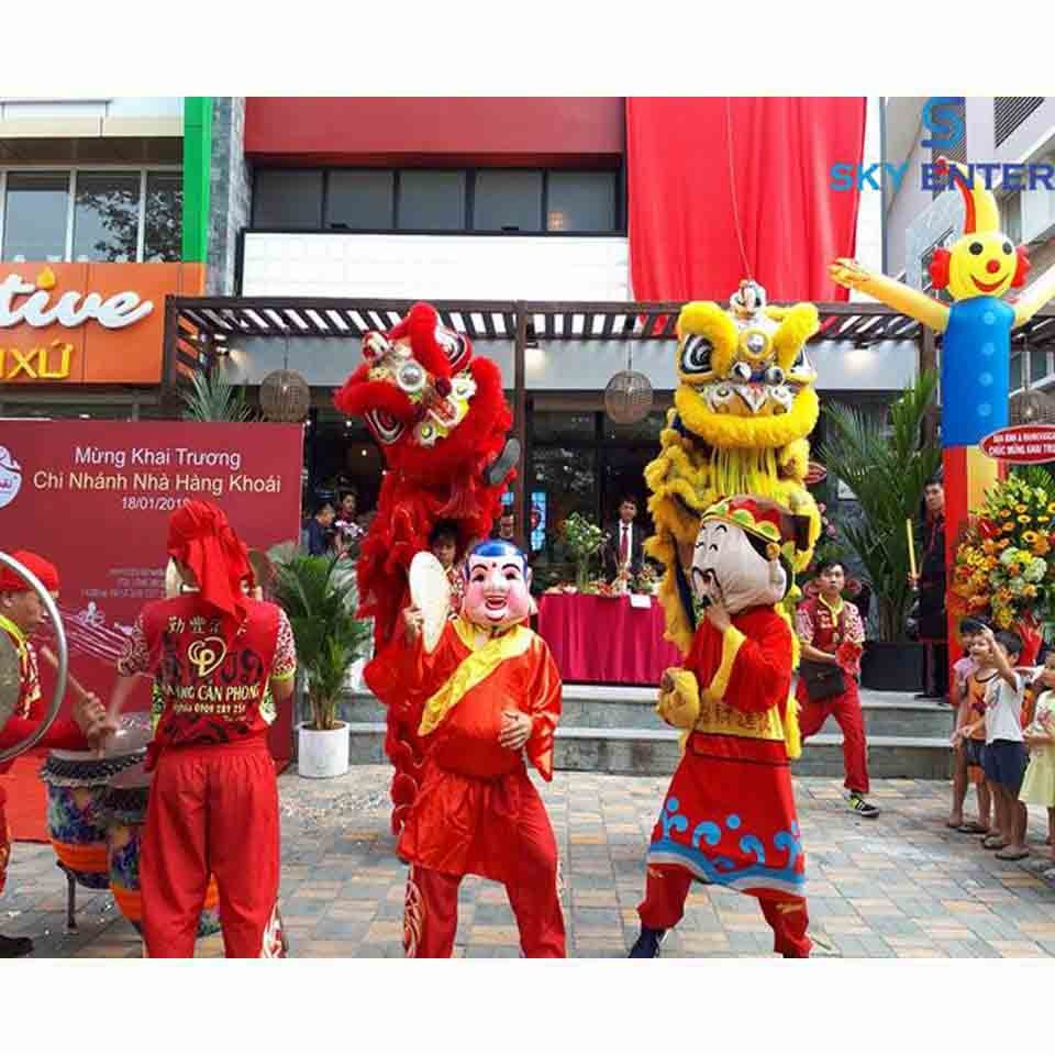 Cho Thuê Đoàn Lân Sư Rồng Khai Trương Nhà Hàng Khoái